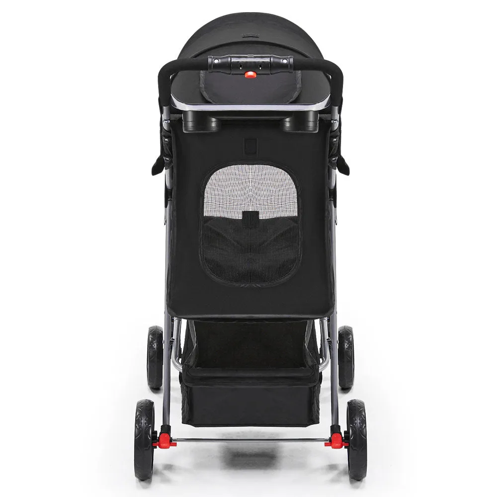 4 Wheel Pet Stroller - Black