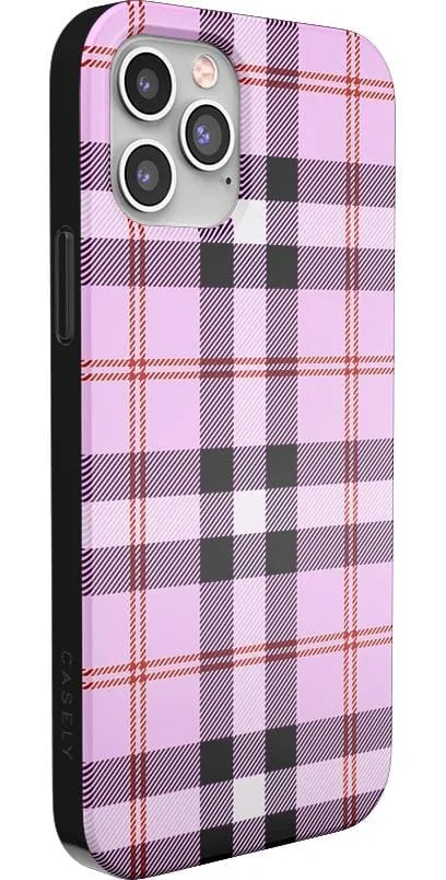 As if! | Light Purple Plaid Case