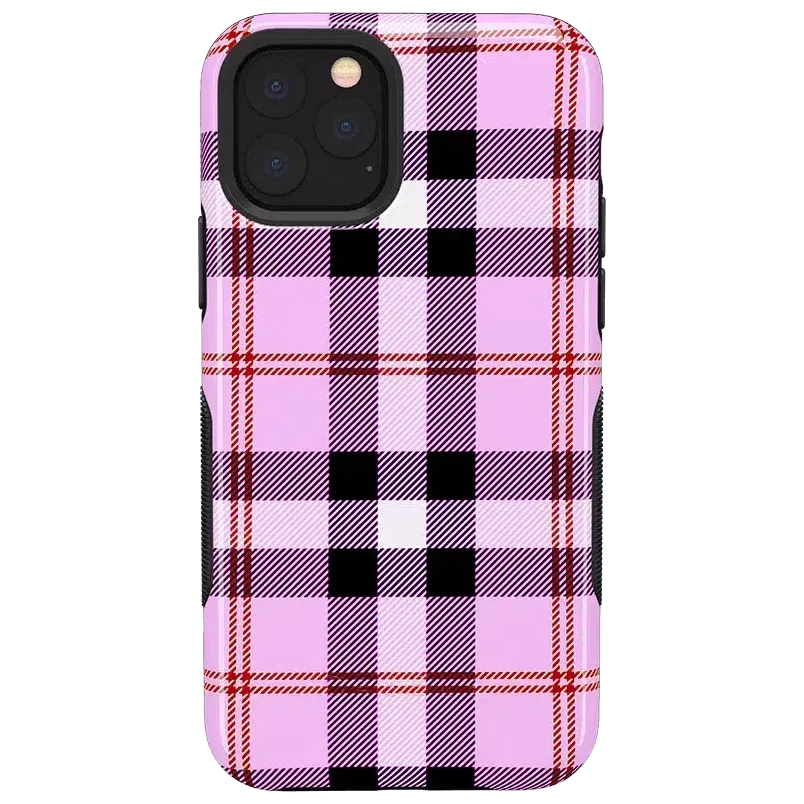 As if! | Light Purple Plaid Case