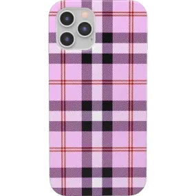 As if! | Light Purple Plaid Case