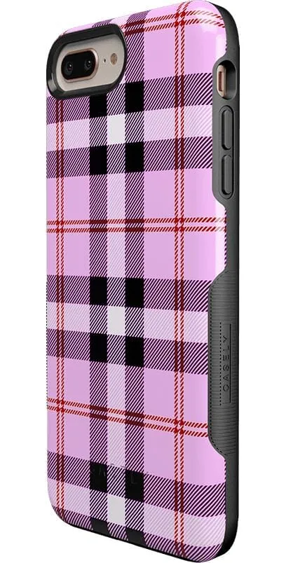 As if! | Light Purple Plaid Case