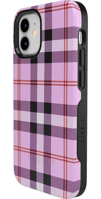 As if! | Light Purple Plaid Case