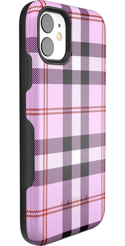 As if! | Light Purple Plaid Case