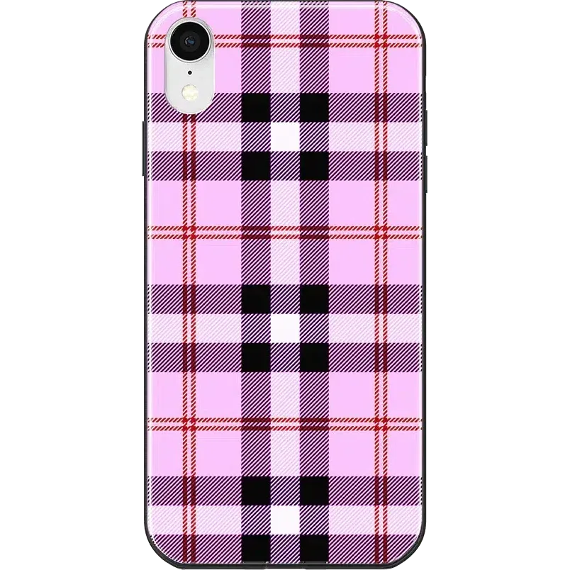 As if! | Light Purple Plaid Case