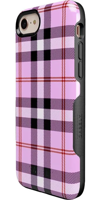 As if! | Light Purple Plaid Case