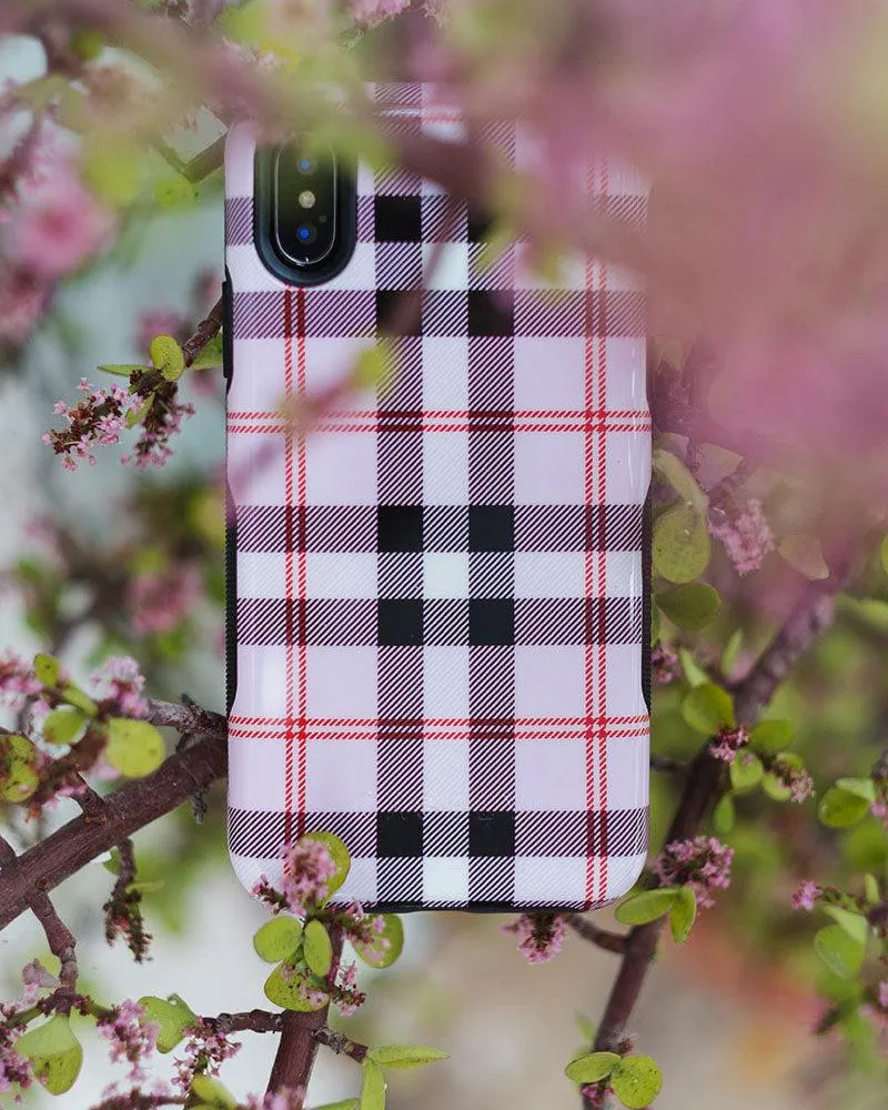 As if! | Light Purple Plaid Case