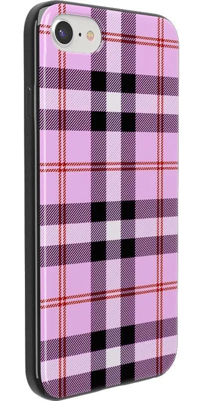 As if! | Light Purple Plaid Case