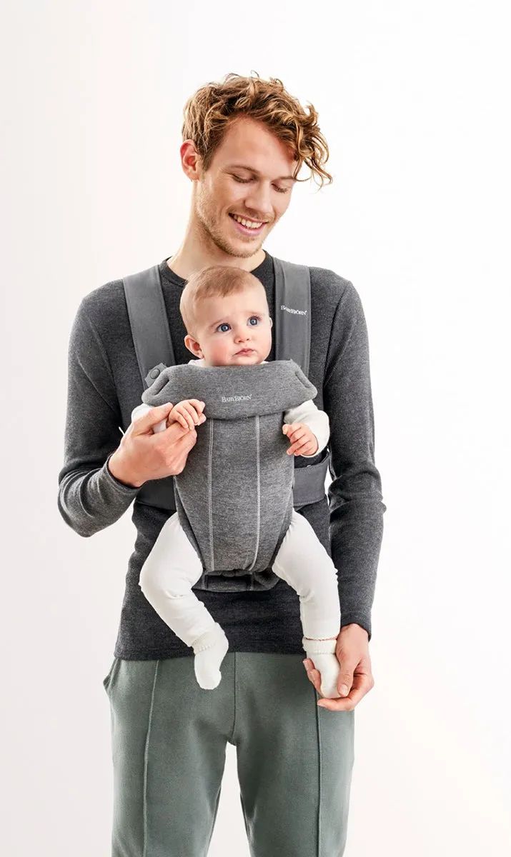 BabyBjörn Baby Carrier Mini 3D Jersey, Charcoal