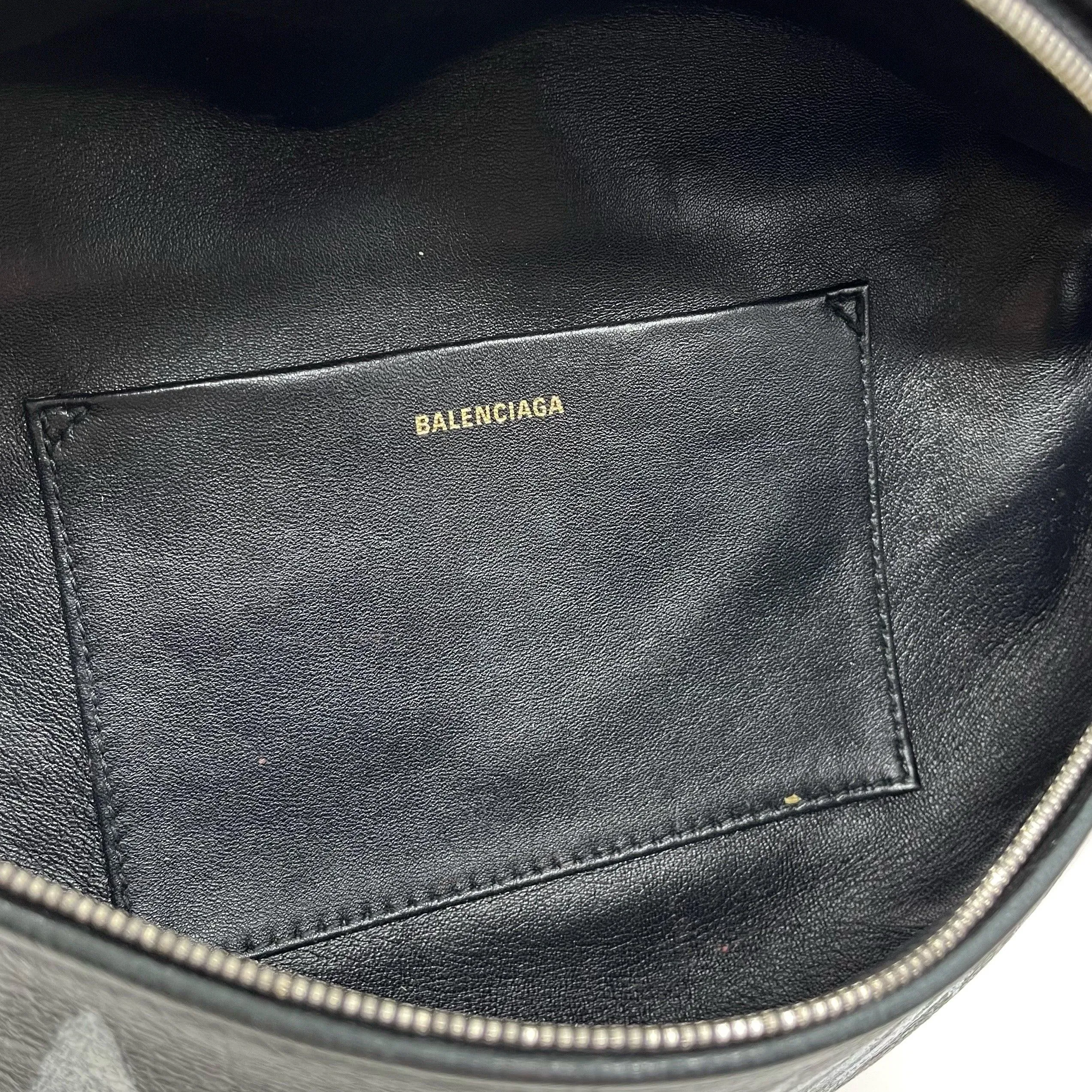 Balenciaga Black Graffiti Souvenir Shoulder Belt Bag