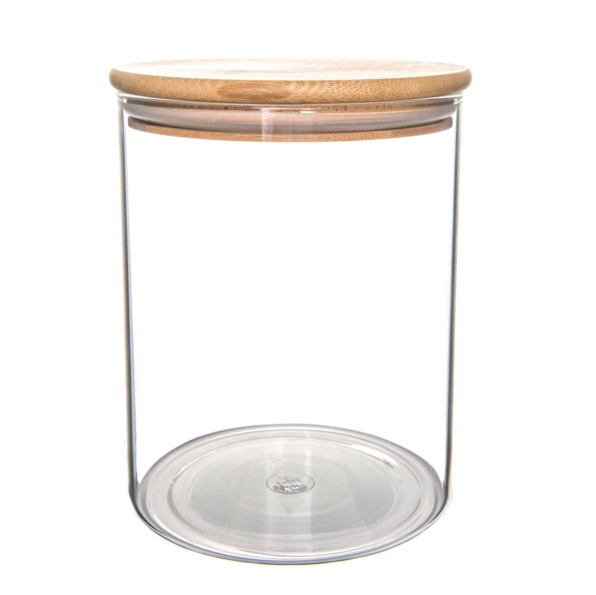 Bamboo Glass Jars Small Pantry Container Pack