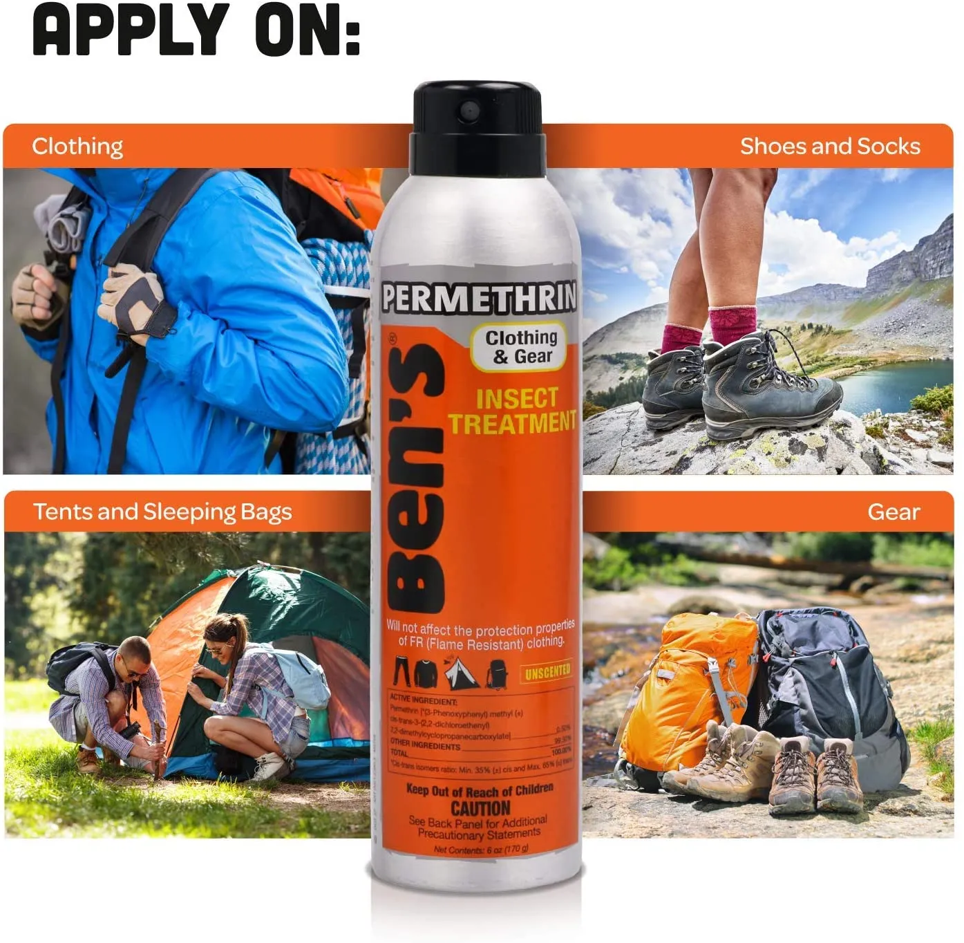 Ben’s® Clothing & Gear Insect Repellent 6 oz.  Continuous Spray