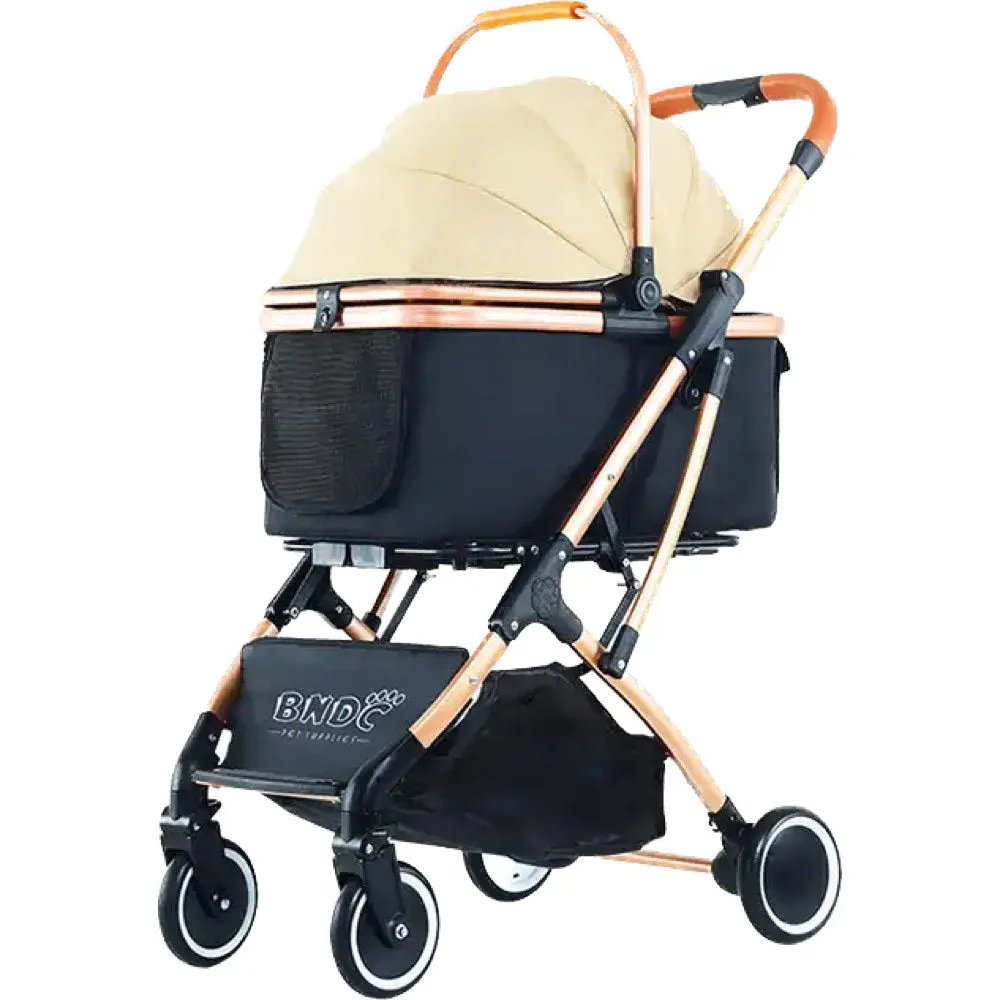 BNDC Pet Stroller 106 For Cats & Dogs (Khaki)