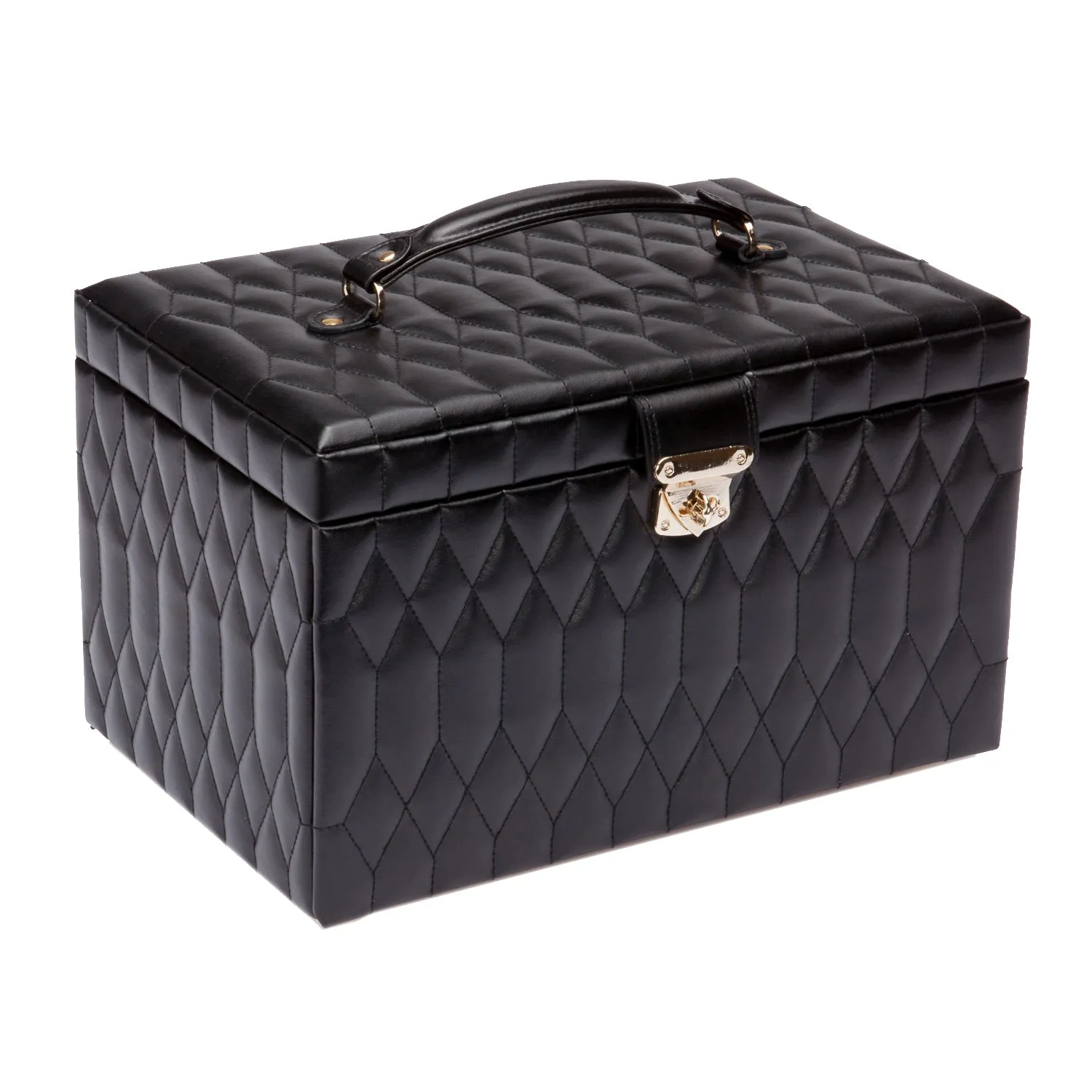 Caroline Extra Large Jewelry Case Black