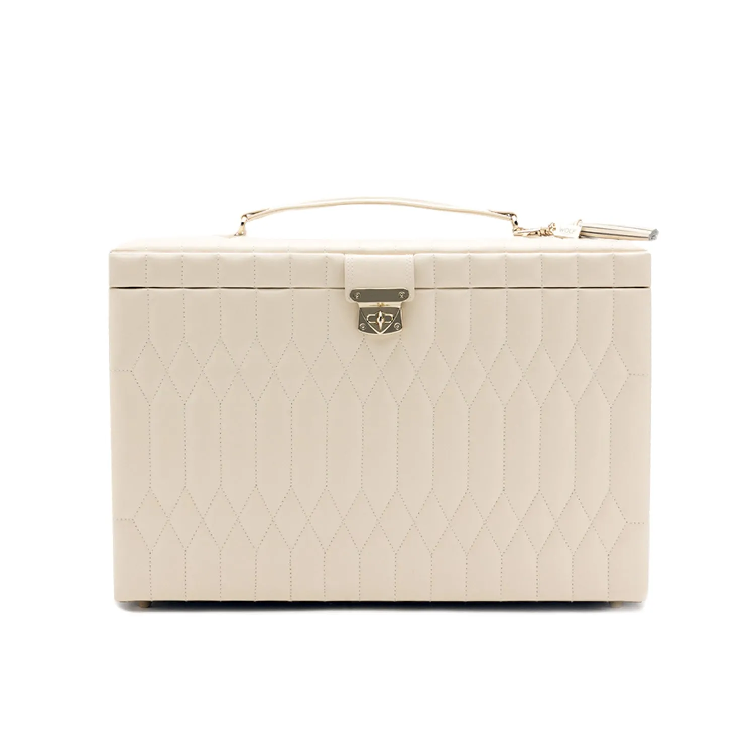 Caroline Extra Large Jewelry Case Ivory