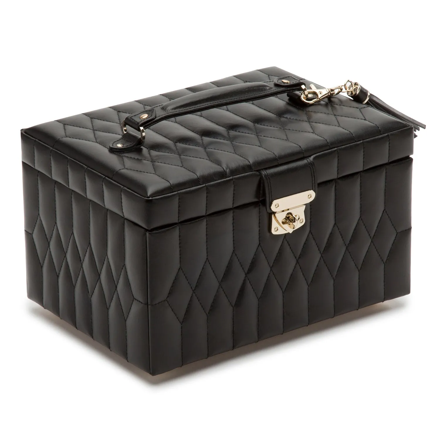 Caroline Medium Jewelry Case Black