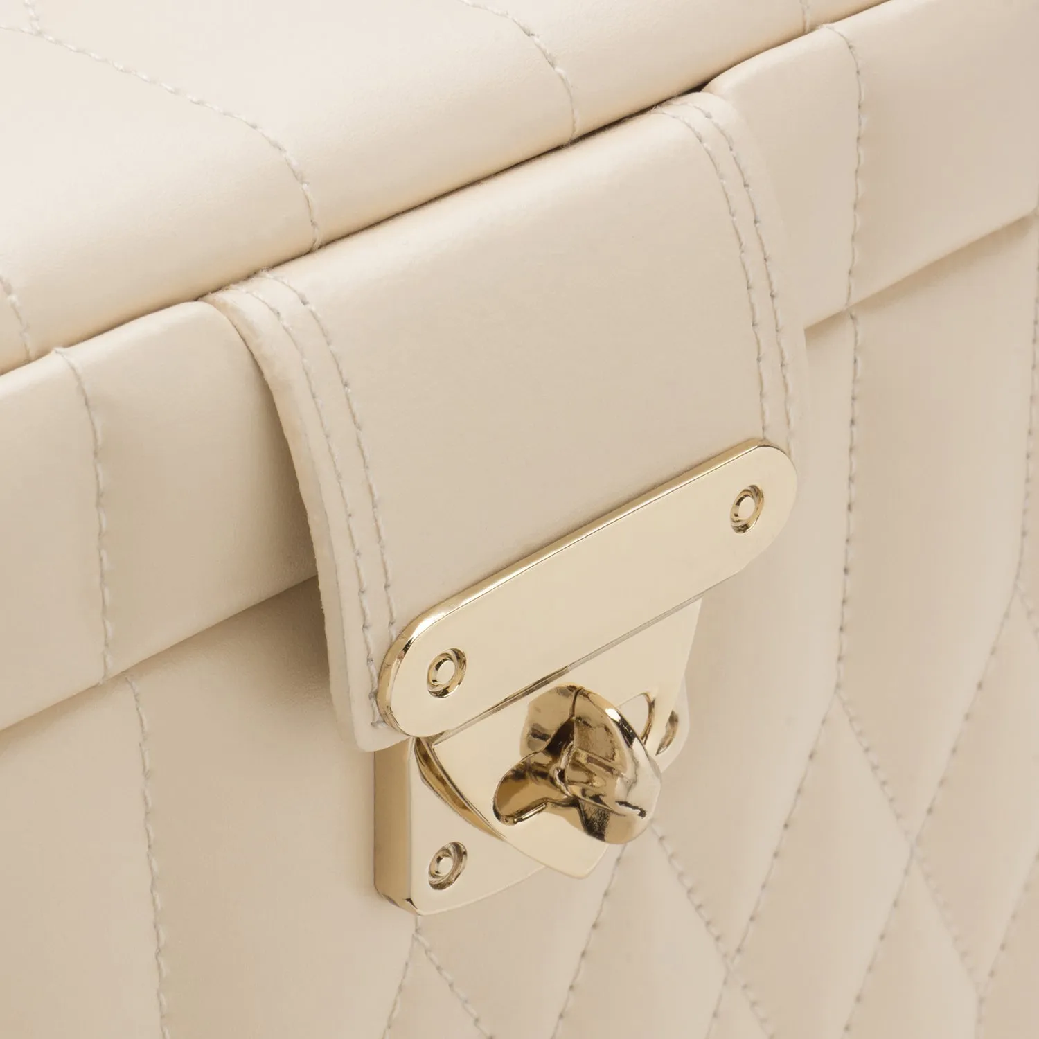 Caroline Medium Jewelry Case Ivory