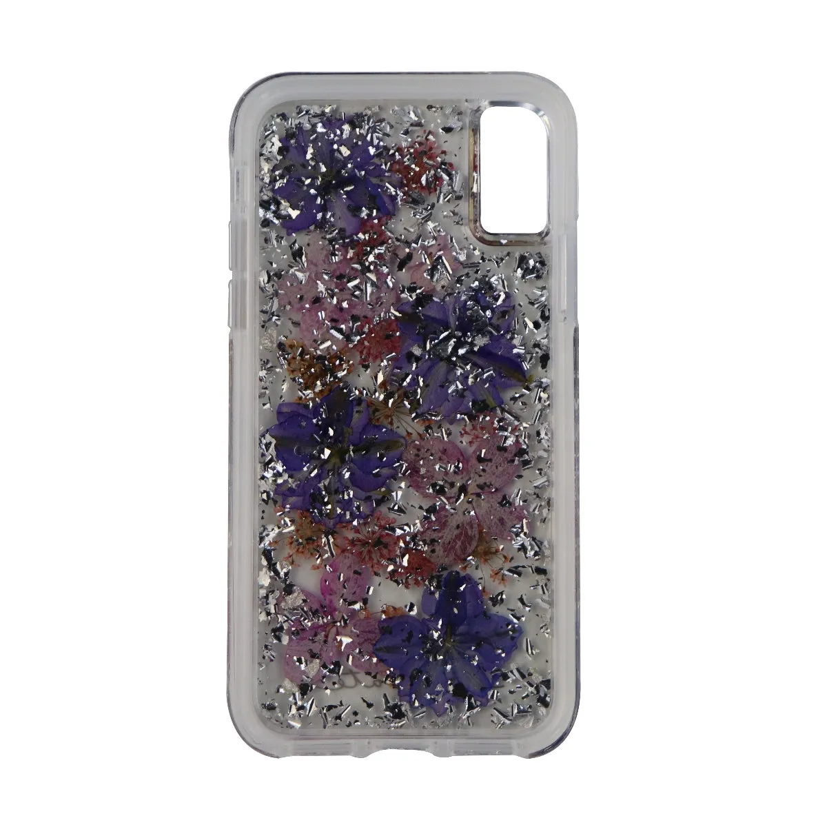 Case-Mate Karat Petals Series Protective Case for iPhone X - Clear/Purple Petal