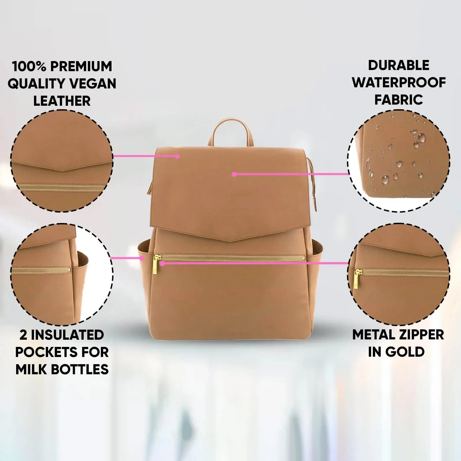 Classic Diaper Backpack | Tan