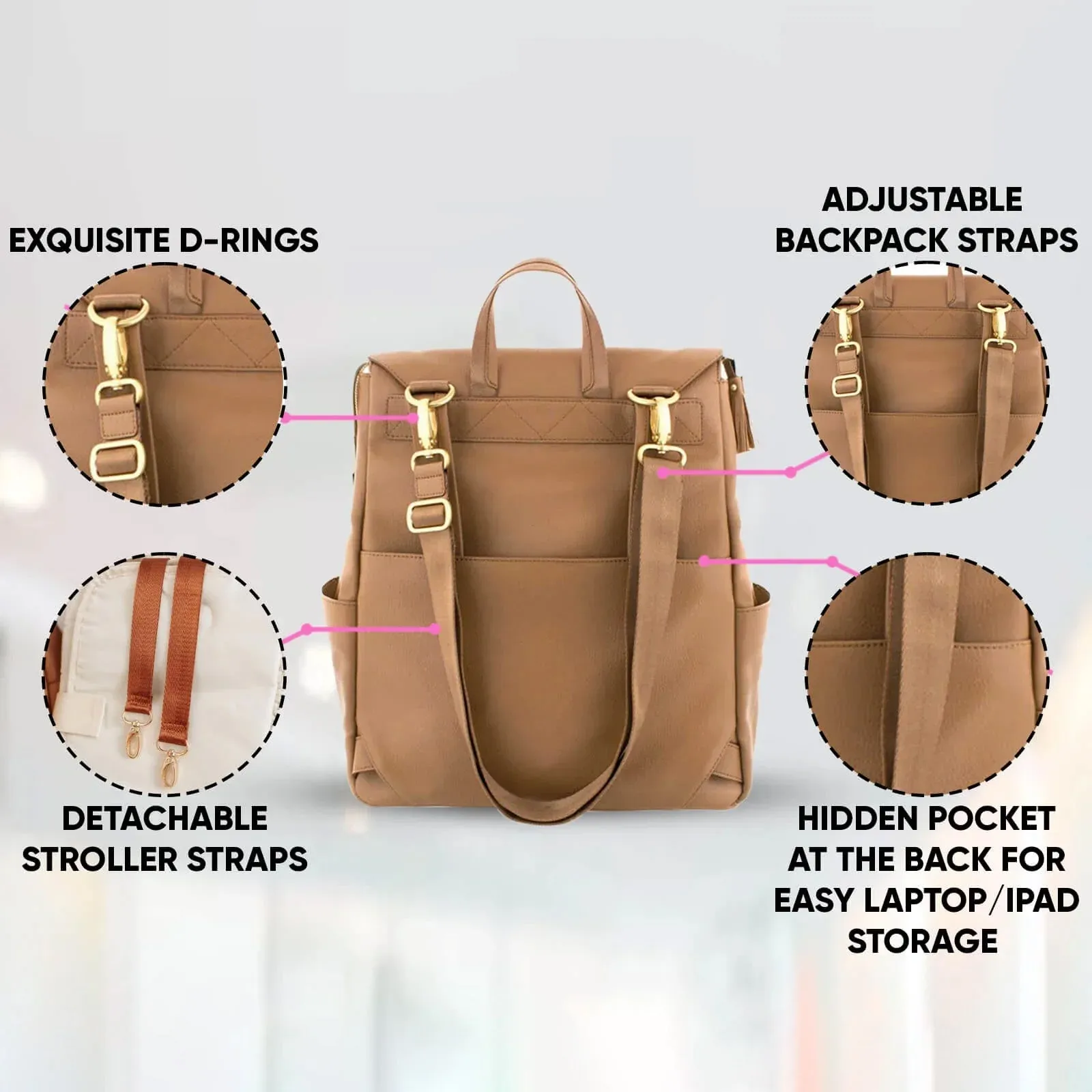 Classic Diaper Backpack | Tan