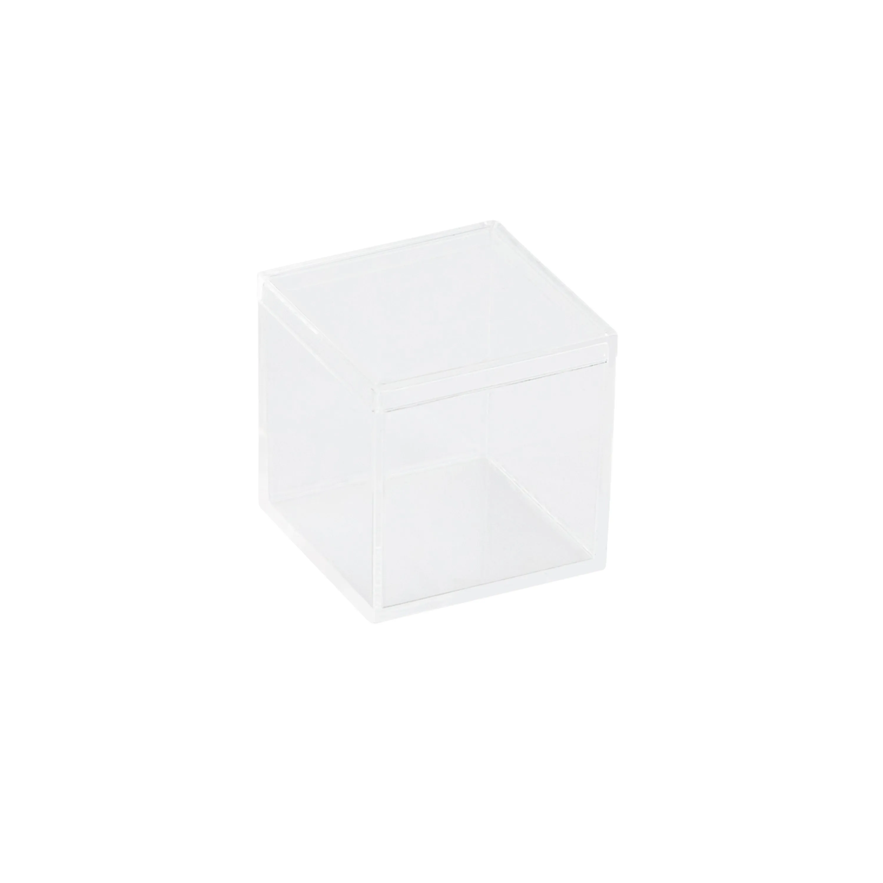 Clear Acrylic Boxes With Lid 1.75x1.75x1.75 Inches Pack Of 24 Storage Box, Gift Box And Treat Box. Lucite Cube Display Boxes With Lid