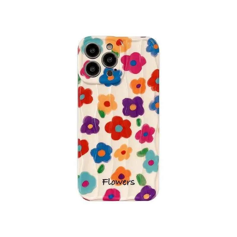 Cute Phone Cases: Garden Flowers Oil Painting for iPhone 11-15 Pro Max - TSP301