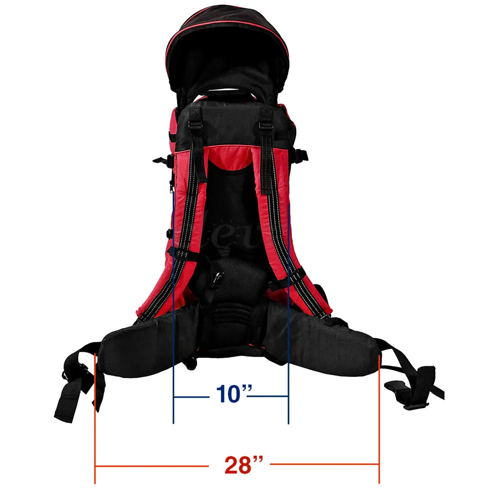 Deluxe Baby Backpack Child Carrier, Red