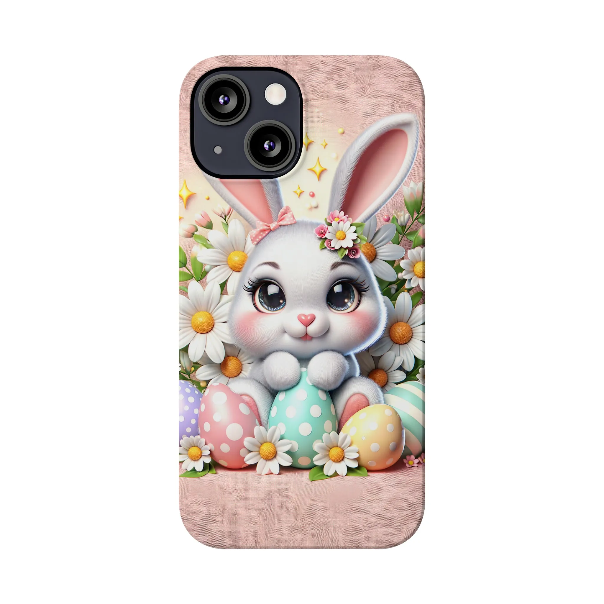 Easter Bunny Design Sleek Elegance Wireless-Charging Compatible Phone Case Slim Phone Case compatible with over 20 iphone models