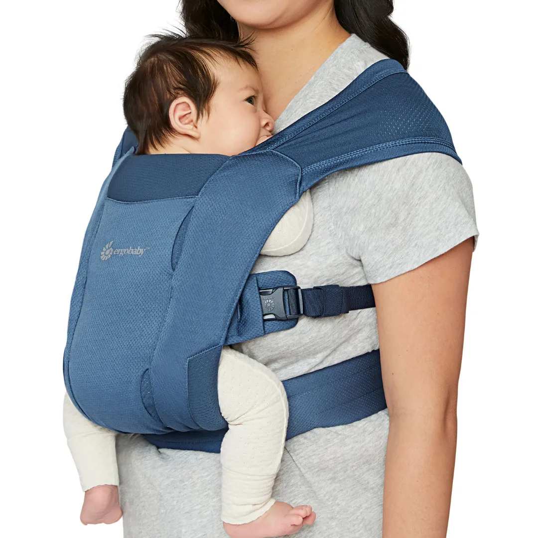 Ergobaby Embrace Soft Air Mesh Newborn Baby Carrier - Blue