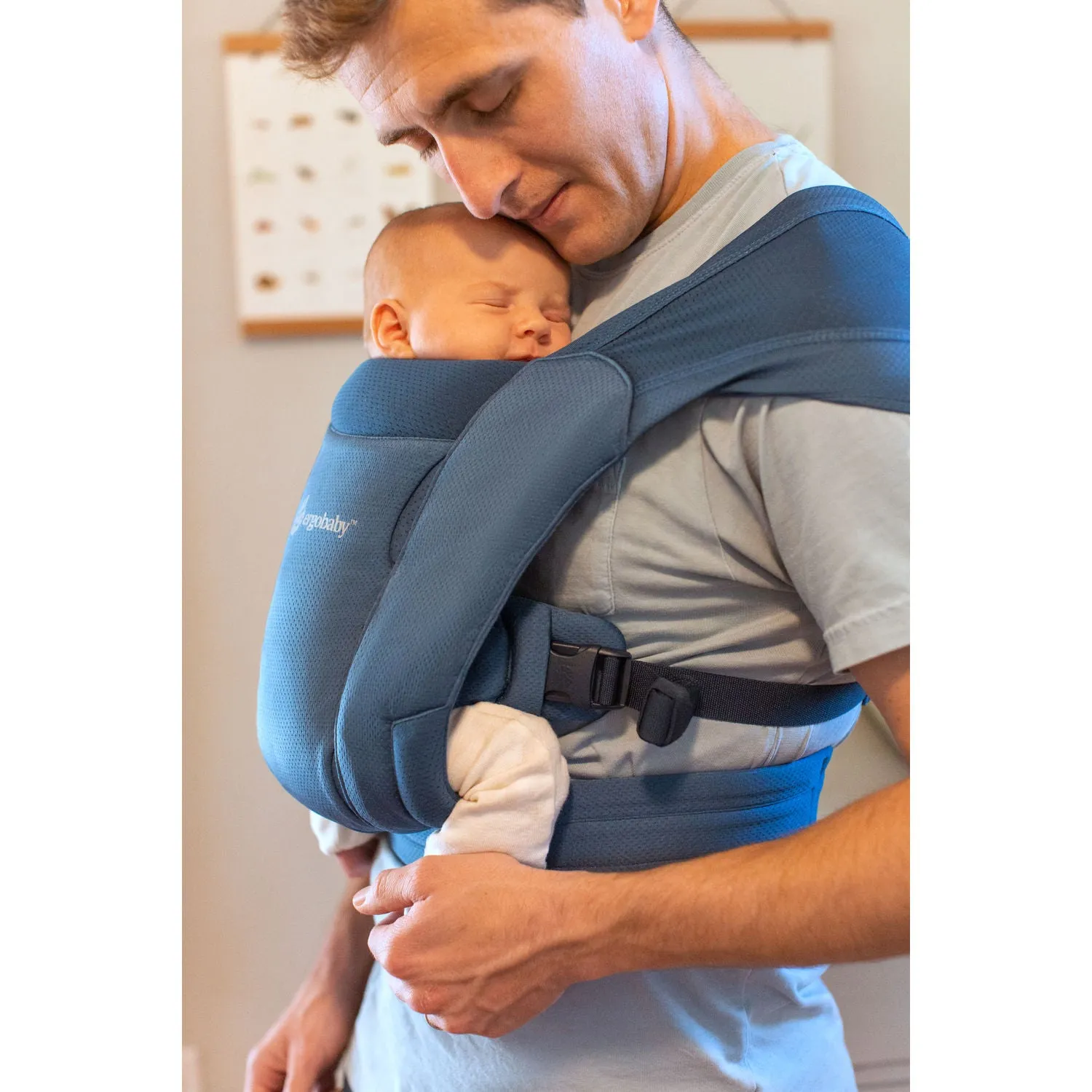 Ergobaby Embrace Soft Air Mesh Newborn Baby Carrier - Blue