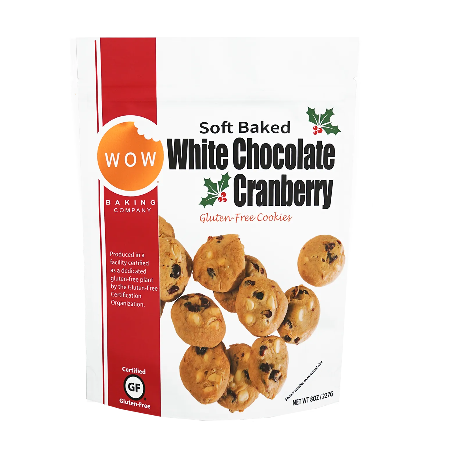 Gluten-Free White Chocolate Cranberry Cookies Shelf Stable Pouch (3 pack)