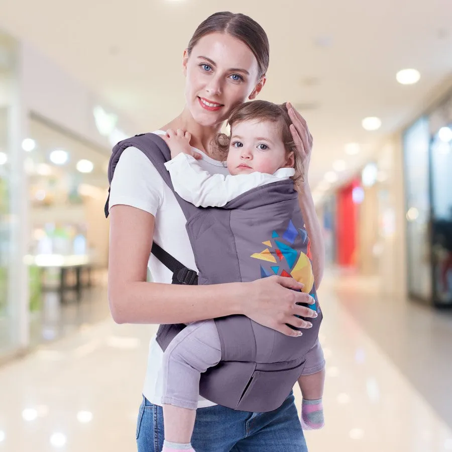 Hug Me Elite Baby Carrier Front & Back Carrier Position, Soft Linen Fabric, Wide Strap With Cap & Mobile Pocket