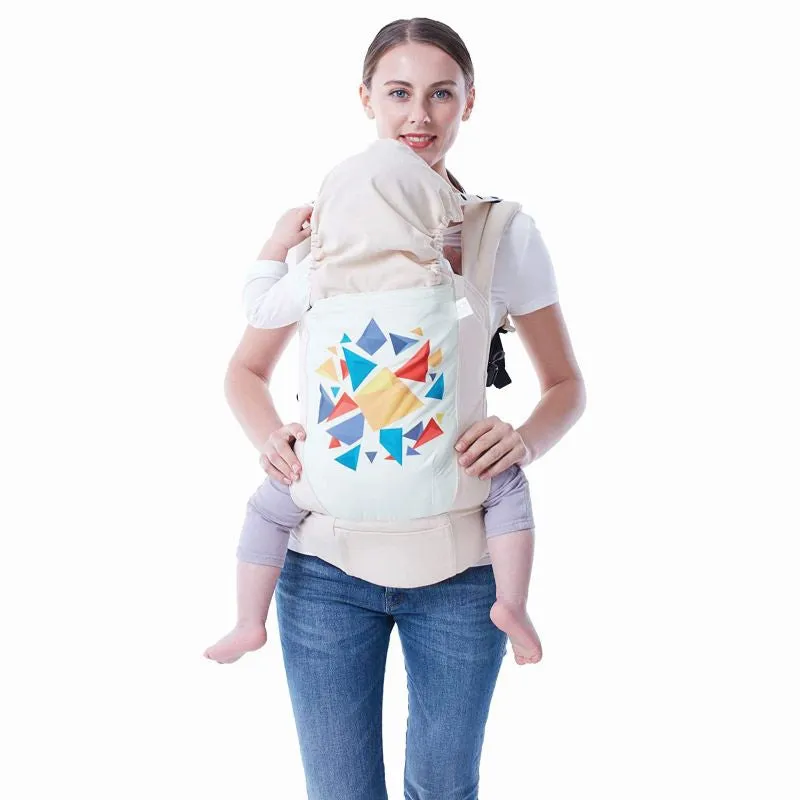 Hug Me Elite Baby Carrier Front & Back Carrier Position, Soft Linen Fabric, Wide Strap With Cap & Mobile Pocket