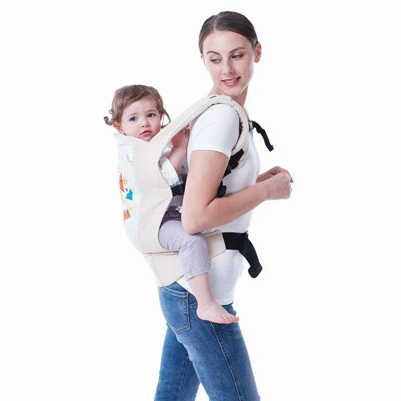 Hug Me Elite Baby Carrier Front & Back Carrier Position, Soft Linen Fabric, Wide Strap With Cap & Mobile Pocket