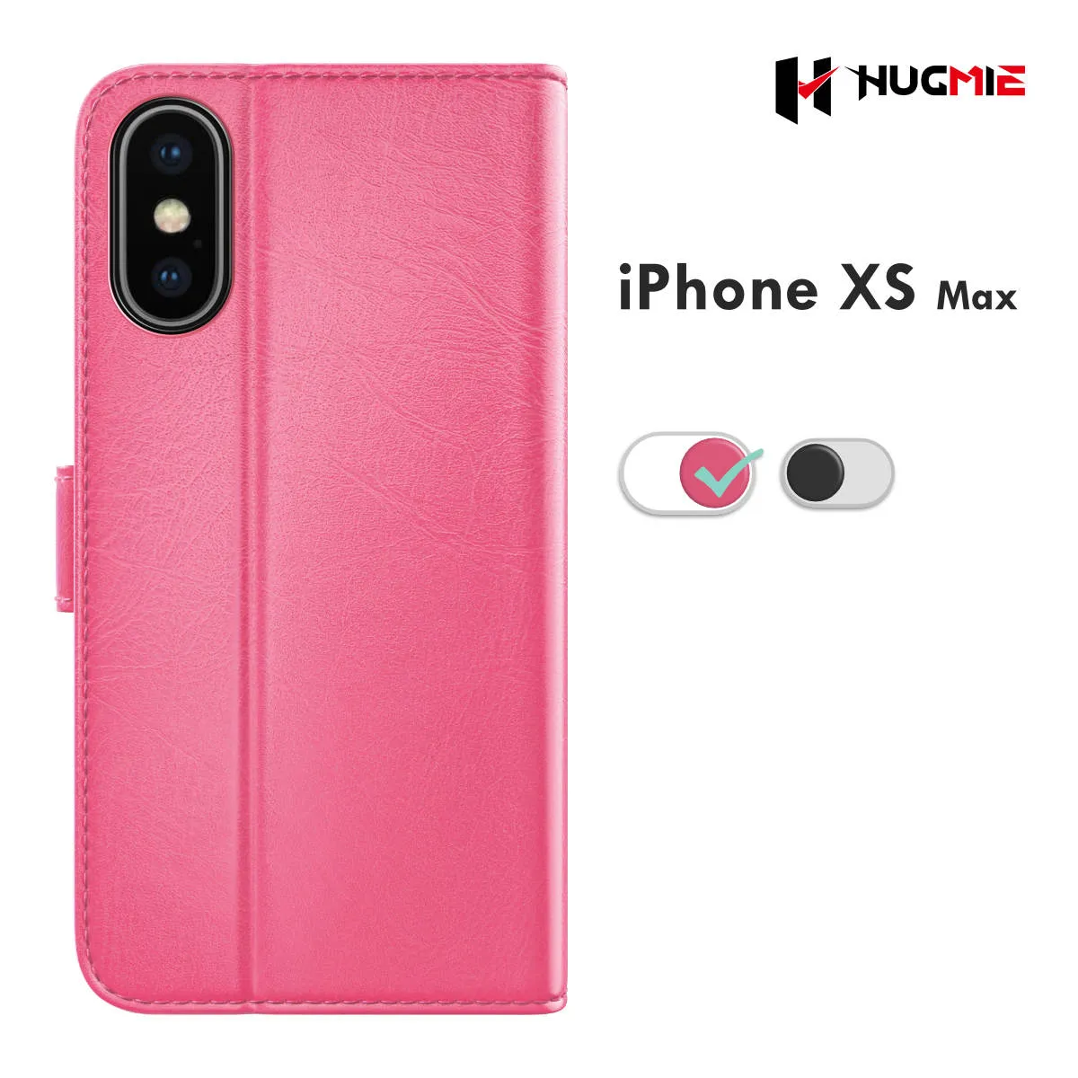 Hugmie® Classic Series iPhone XS Max Leather Folio Case