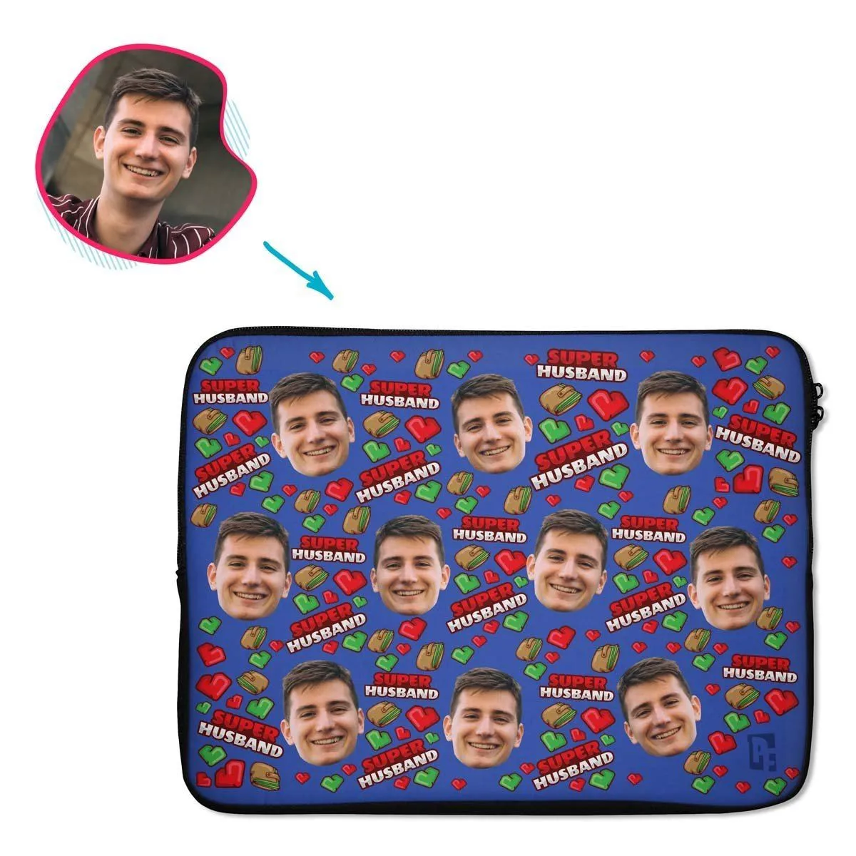 Husband Personalized Laptop Sleeve