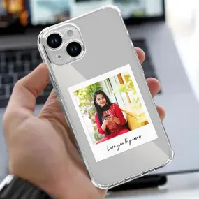 I Phone 13 Clear Cases Customized with Photo Transparent TPU Flexible Cover