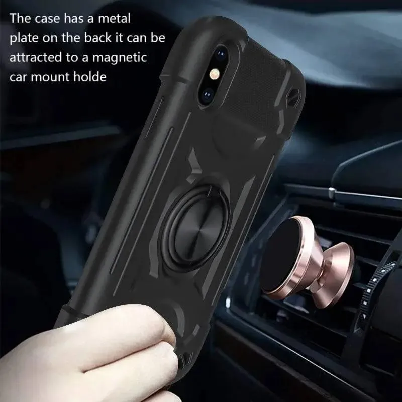 iPhone XR Silicone Protective Case with Magnetic Ring