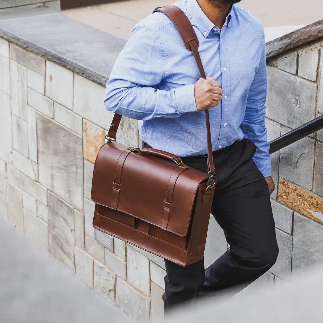 Jefferson Messenger Bag | Mahogany