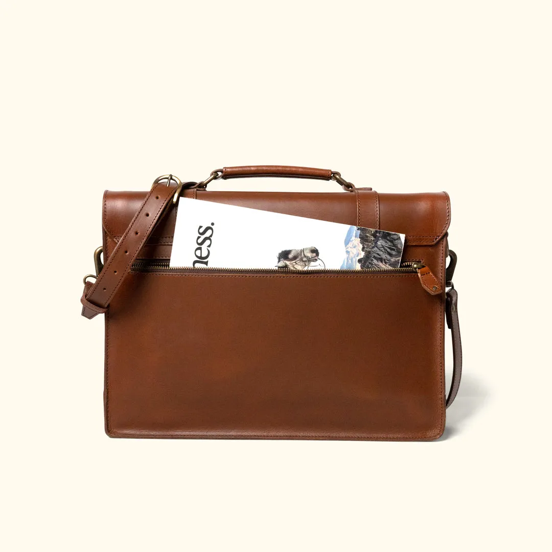 Jefferson Messenger Bag | Mahogany