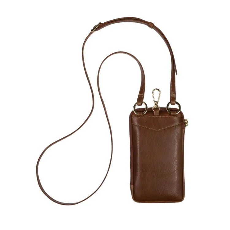 Jekyll & Hide Mobile Phone Pouch With Strap - Tan