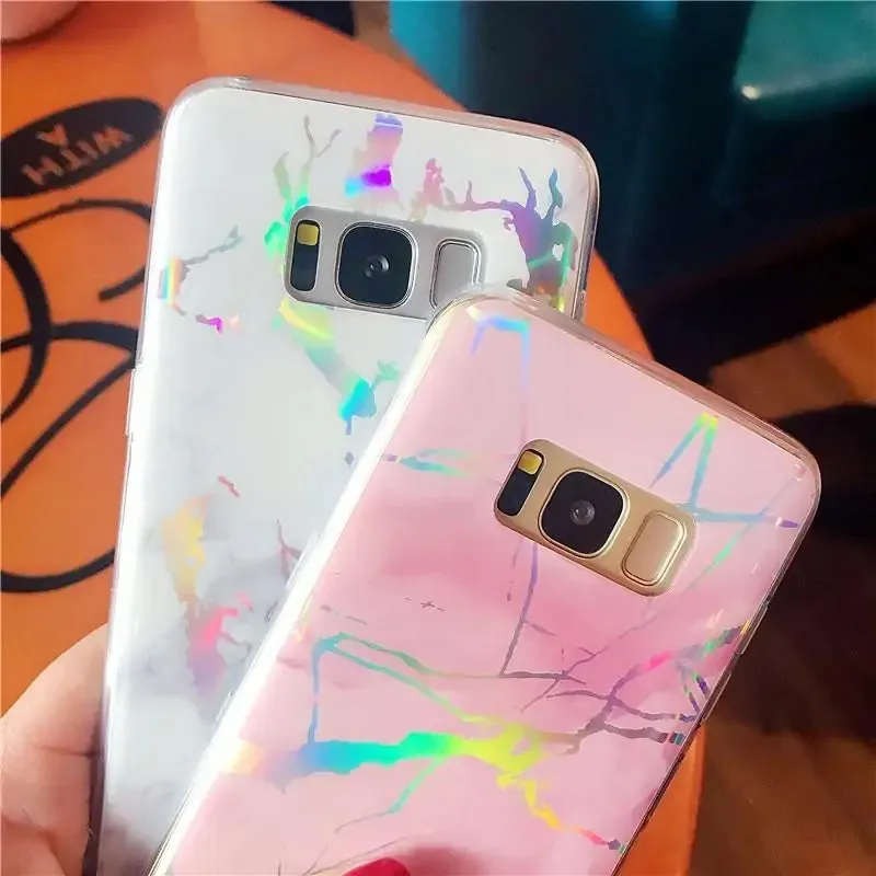 Laser Marble Samsung Cases