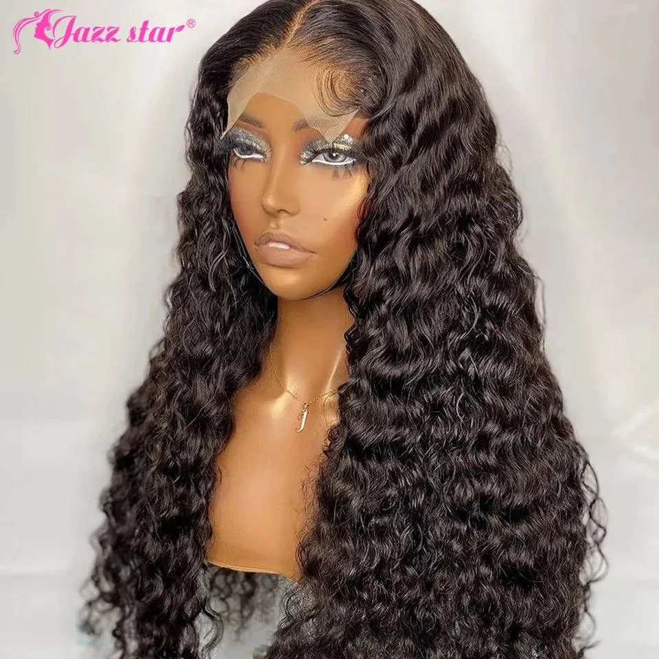 Luxurious Deep Wave Lace Front Wig - Human Hair for Effortless Glamour