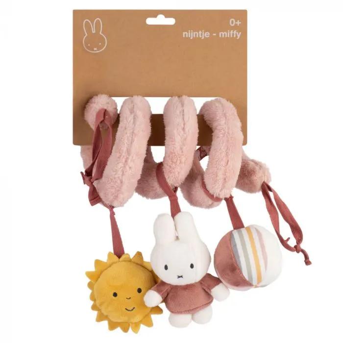 Miffy Fluffy Spiral Toy Pink