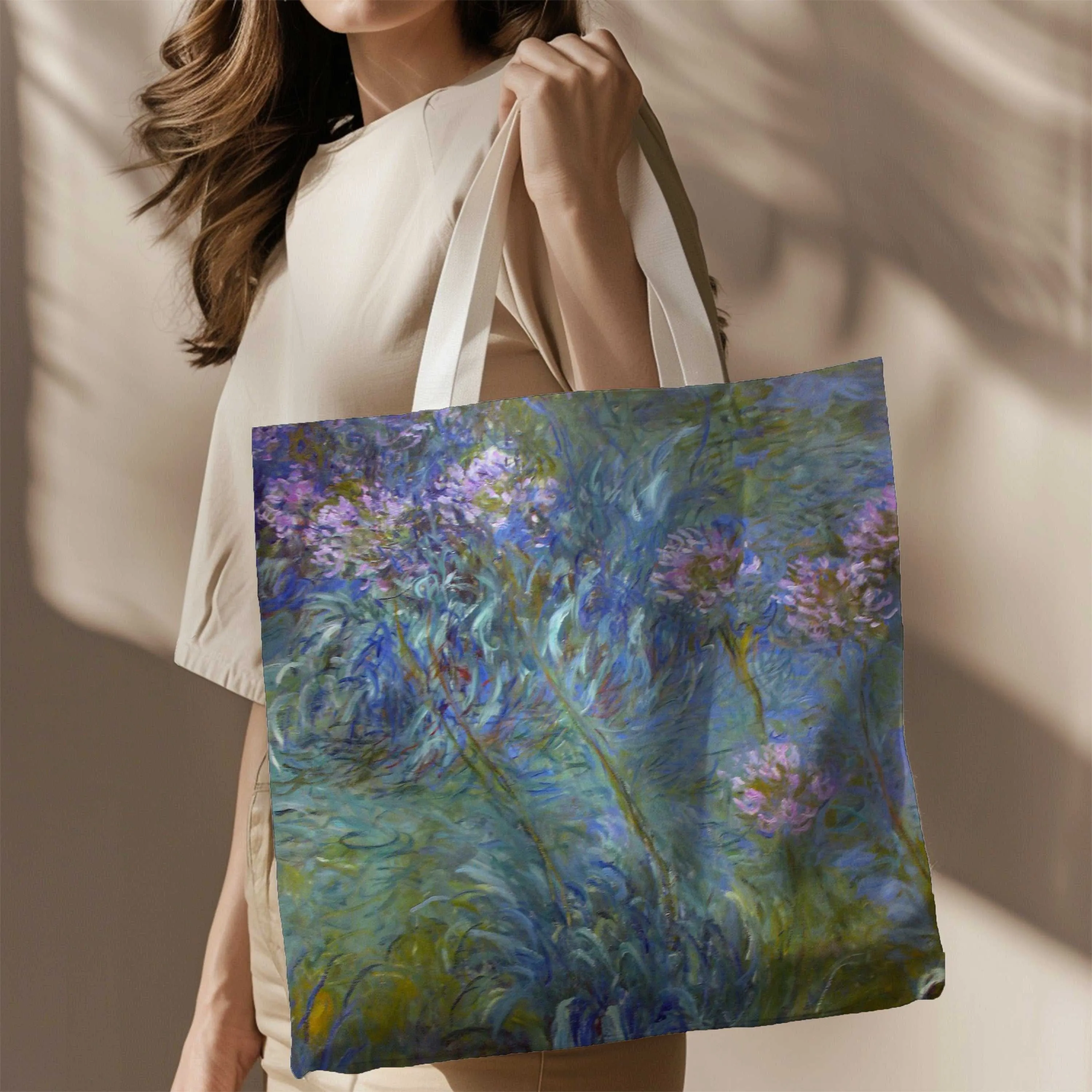 Monet Agapanthus Canvas Shopper Tote