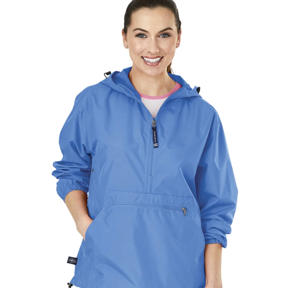 MONOGRAM CAROLINA BLUE ADULT  RAIN PULLOVER