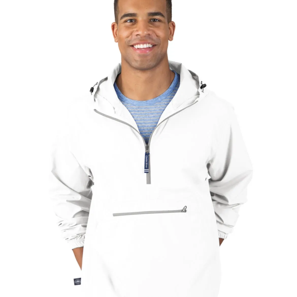 MONOGRAM WHITE ADULT  RAIN PULLOVER