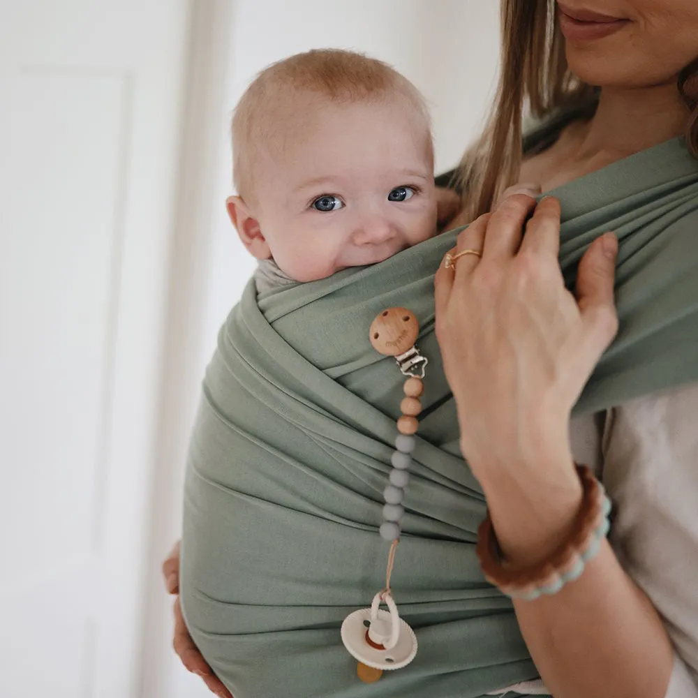 Mushie Baby Carrier Wrap - Roman Green