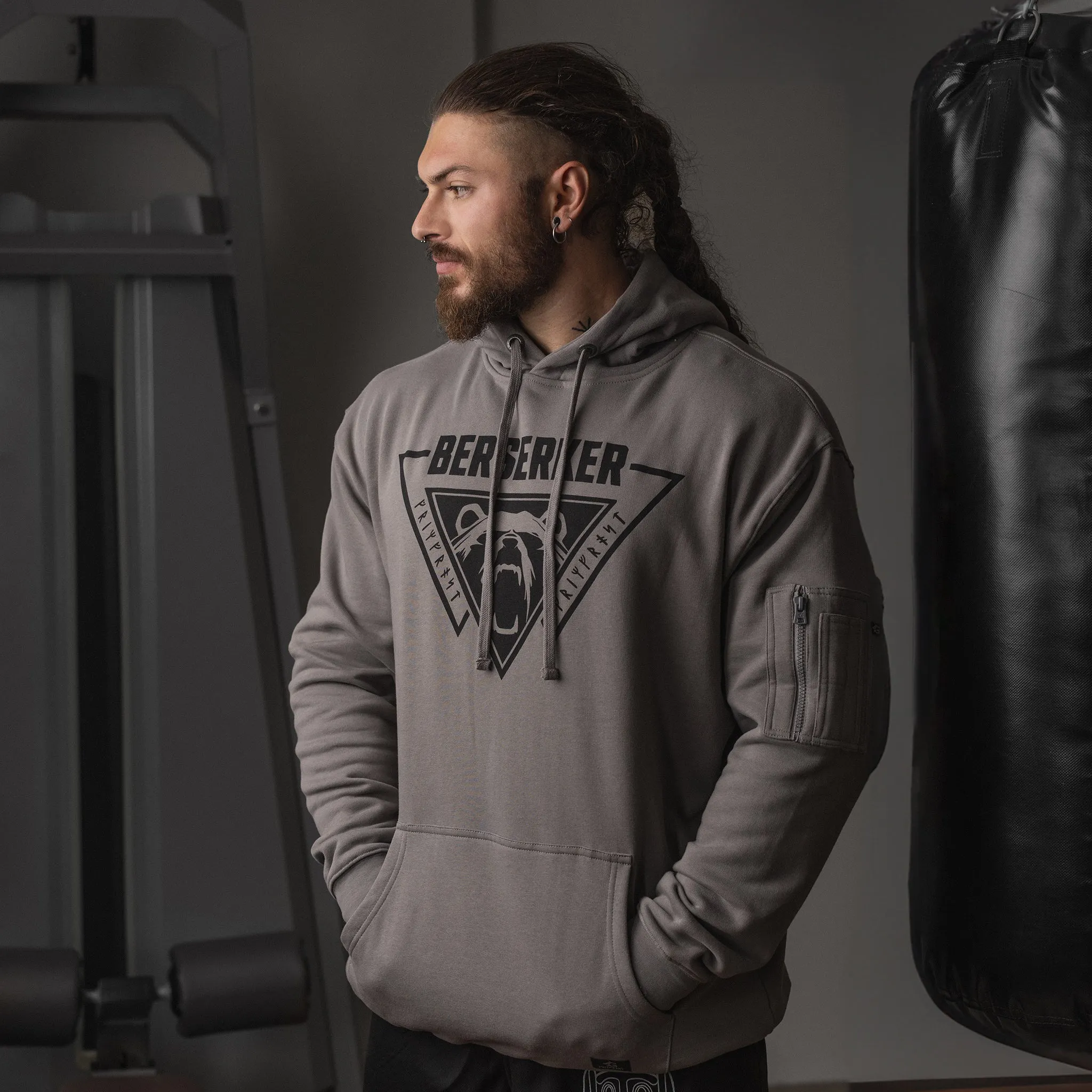 Premium Hoodie, Berserker, Grey