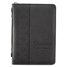 Proverbs 3:6 Black Classic Bible Case, Large