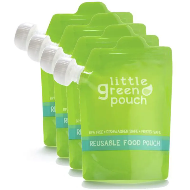 Reusable 7oz Food Pouch - 4 pack